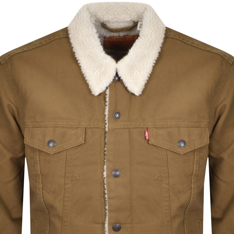 Alternative Image for ProductLevis Sherpa Trucker Denim Jacket Brown2